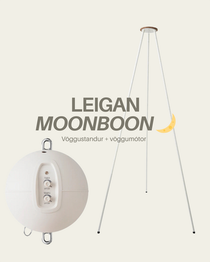 Moonboon vöggustandur + vöggumótor mánaðarleiga
