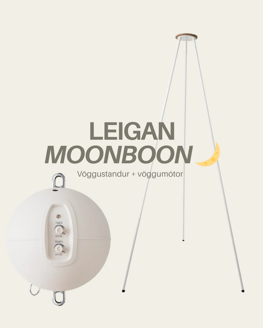 Moonboon vöggustandur + vöggumótor mánaðarleiga