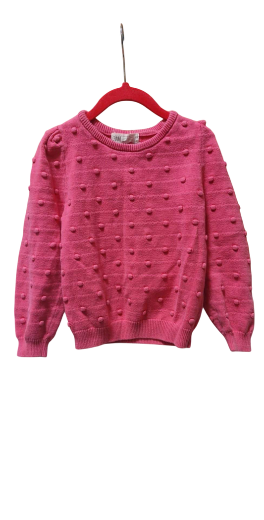 H&M bleik peysa 110/116