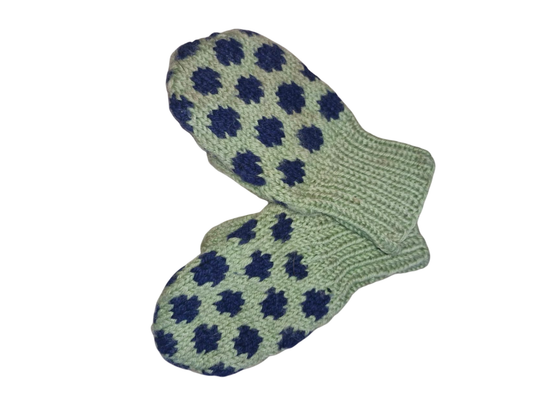 Prjónavettlingar ca 3-4 ára