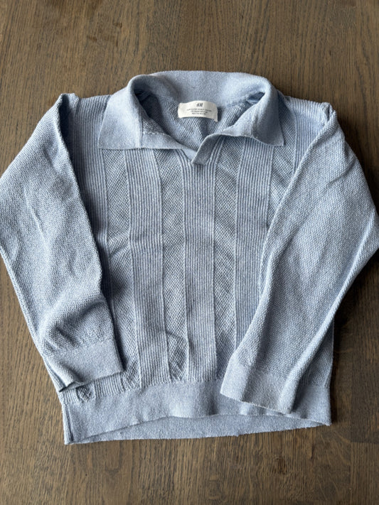 H&M peysa með kraga st. 122-128