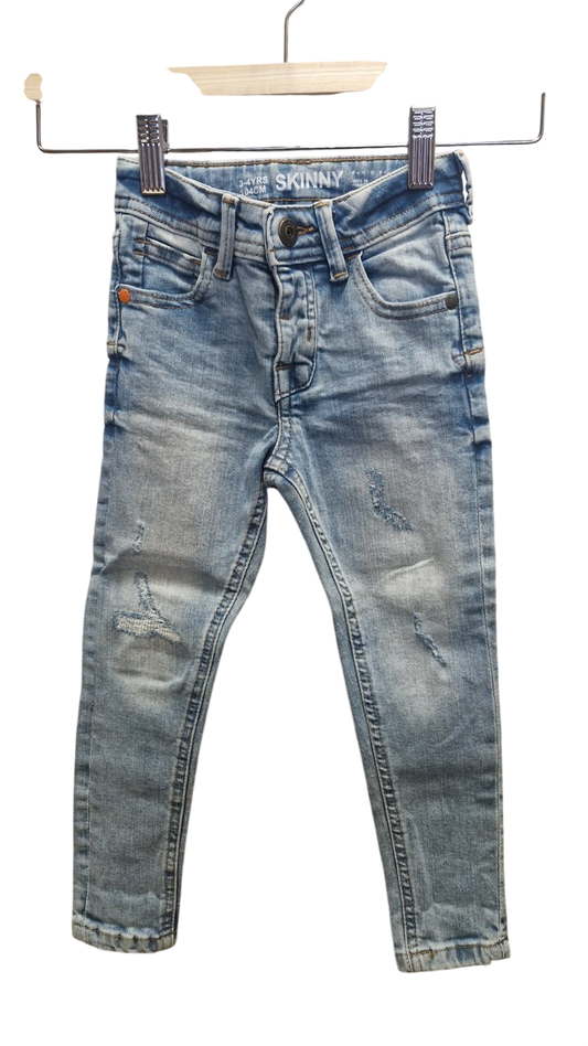 Ljósar gallabuxur 104