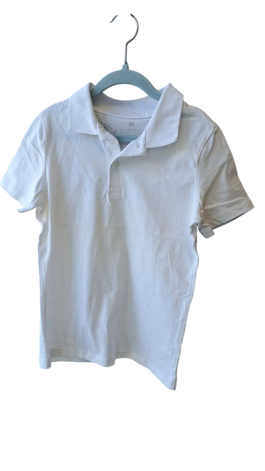 H&M hvítur póló 122/128