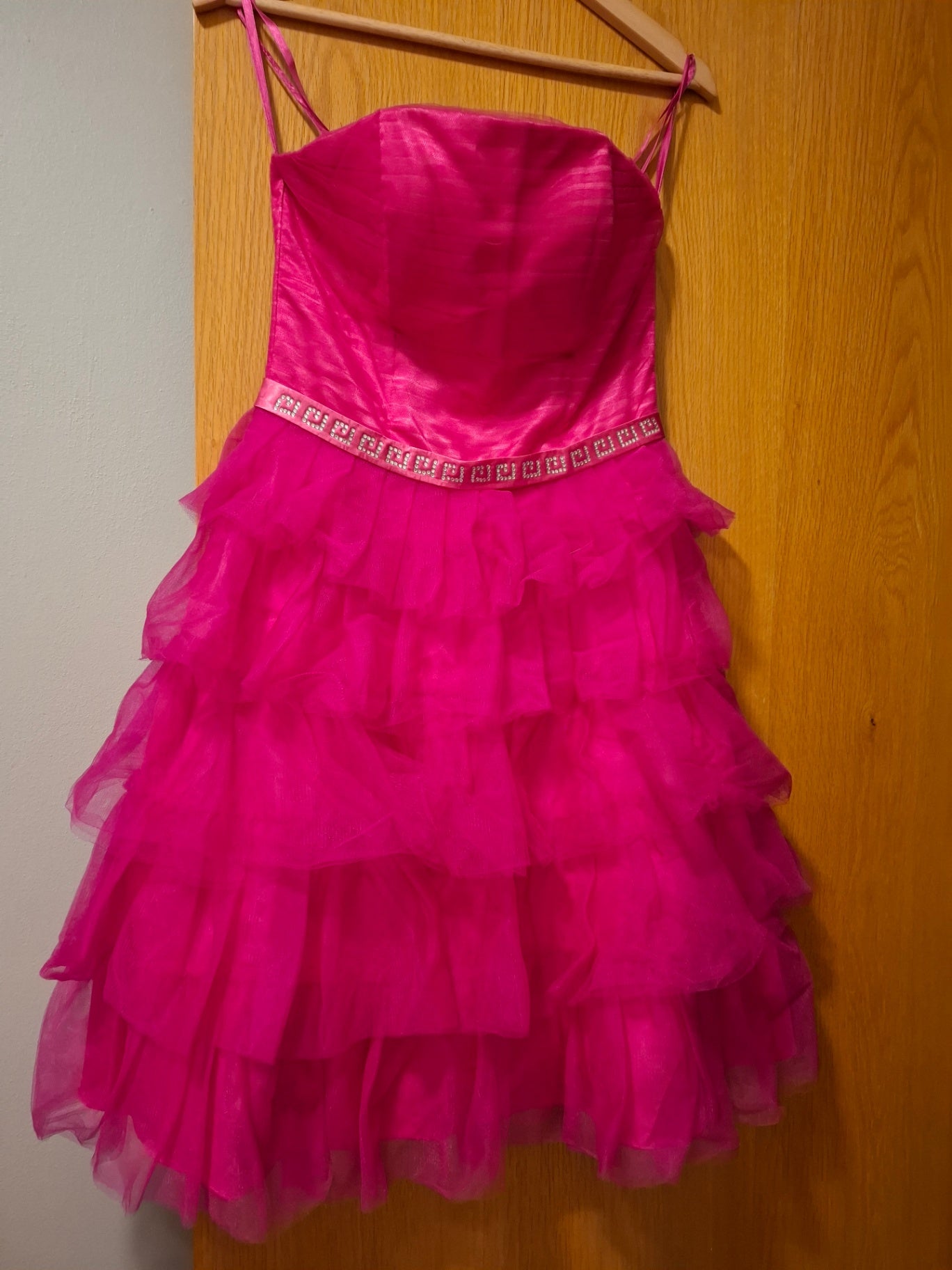 My queen bleikur kjóll S/M