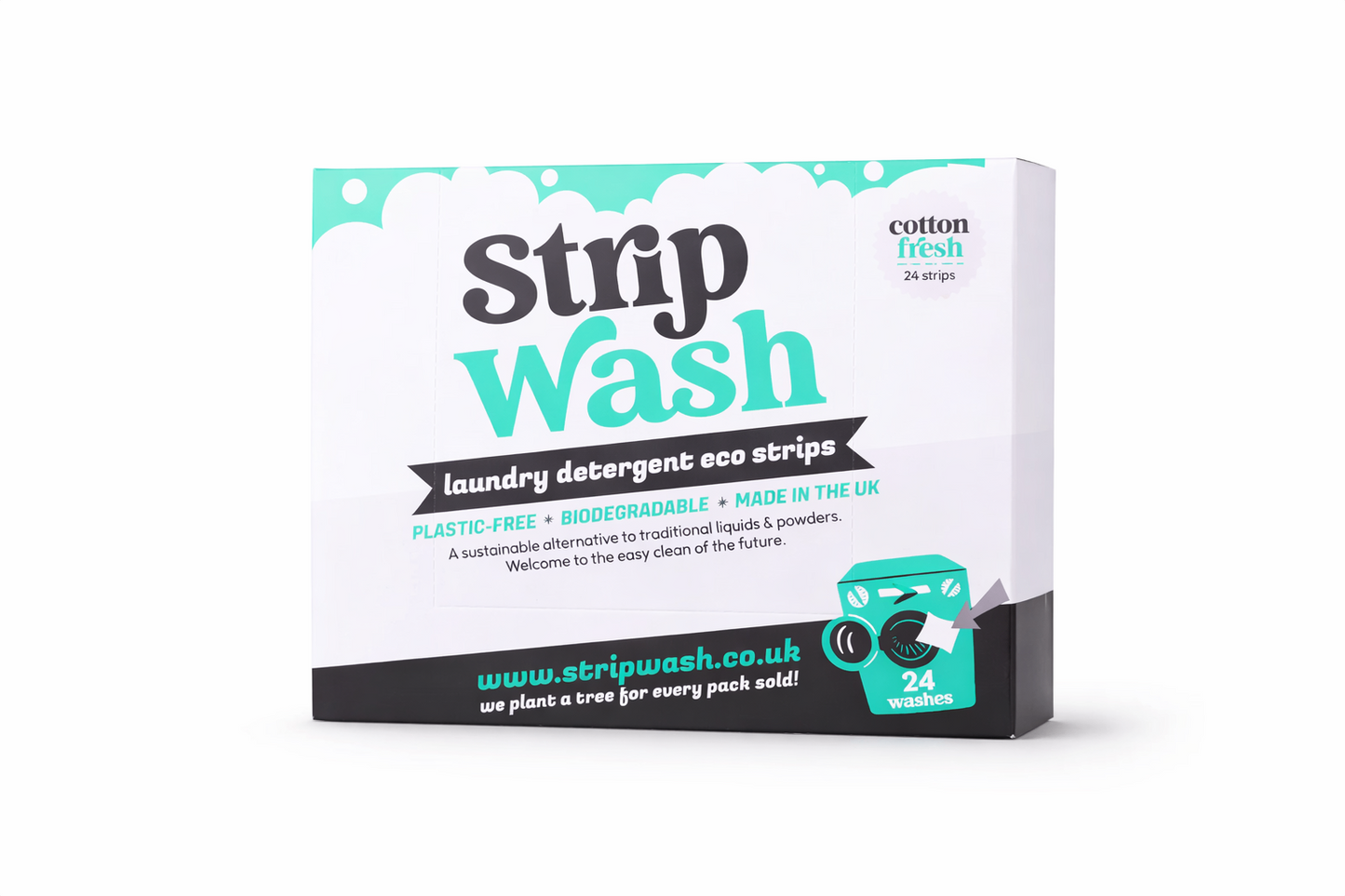 Strip wash cotton fresh