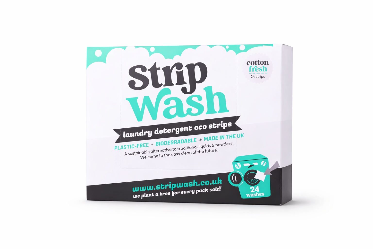 Strip wash cotton fresh