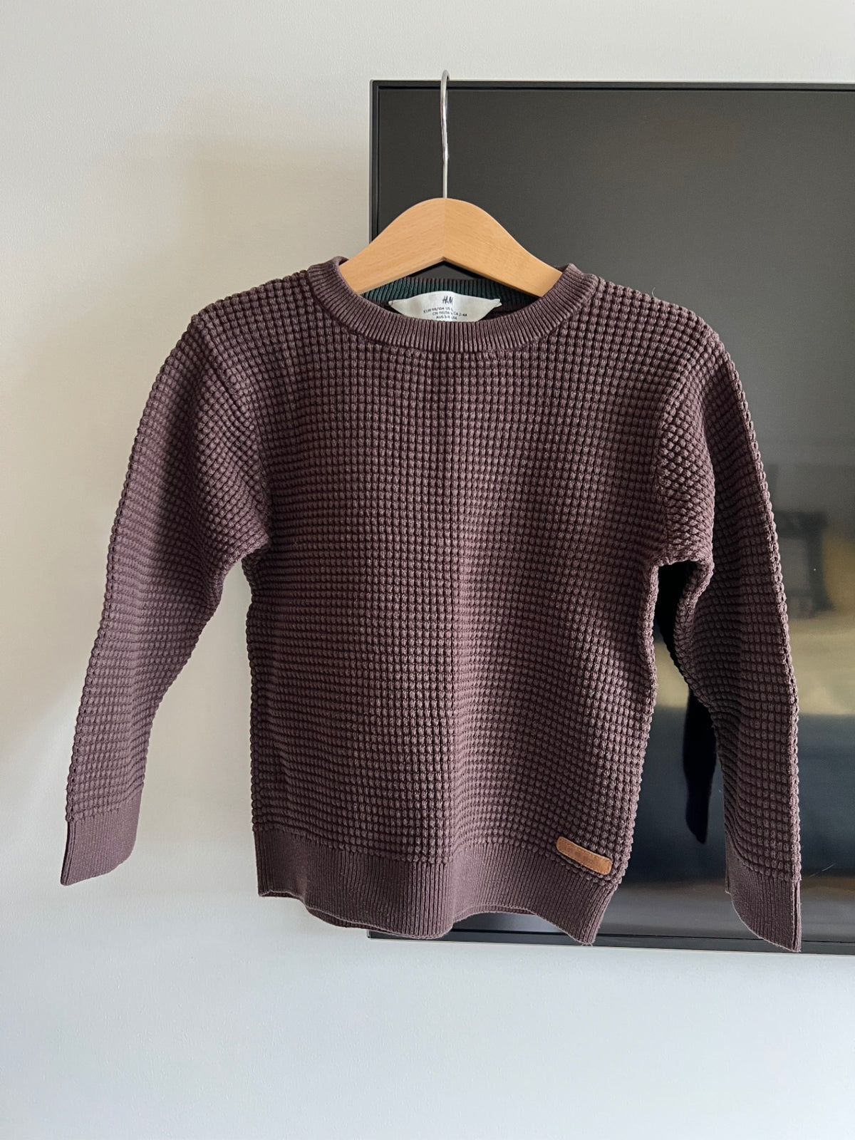 H&M brún peysa 98/104