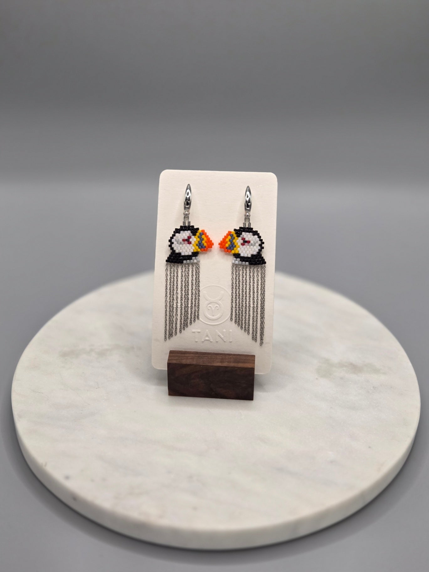 puffin earrings