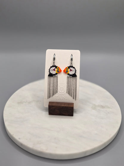 puffin earrings