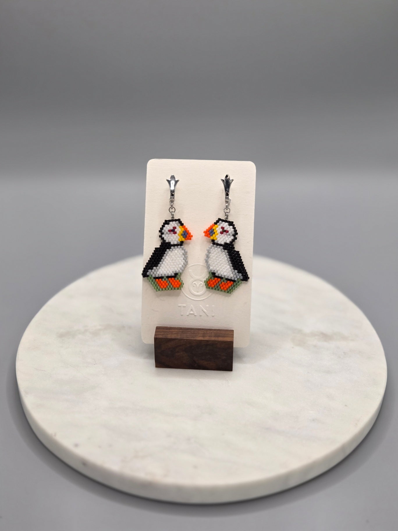 puffin earrings