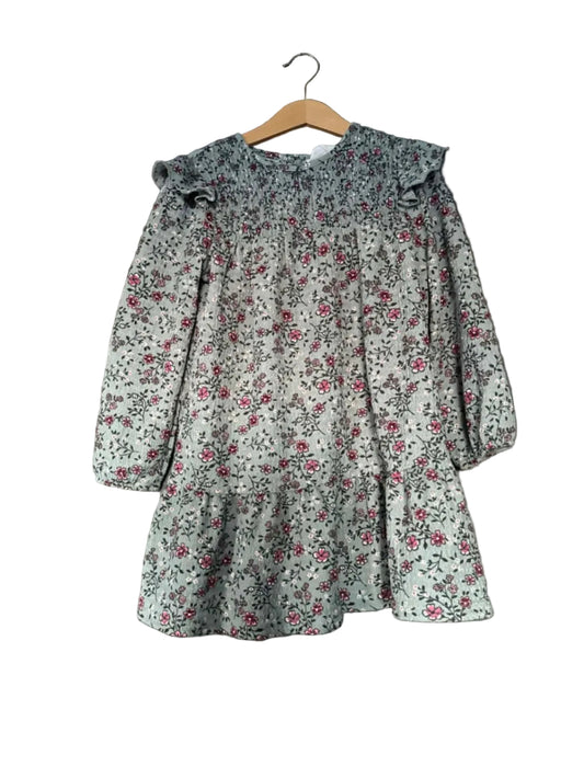 Primark blómablárkjóll 5-6 ára