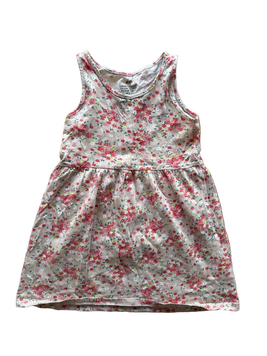 h&m blóm kjóll 98/104