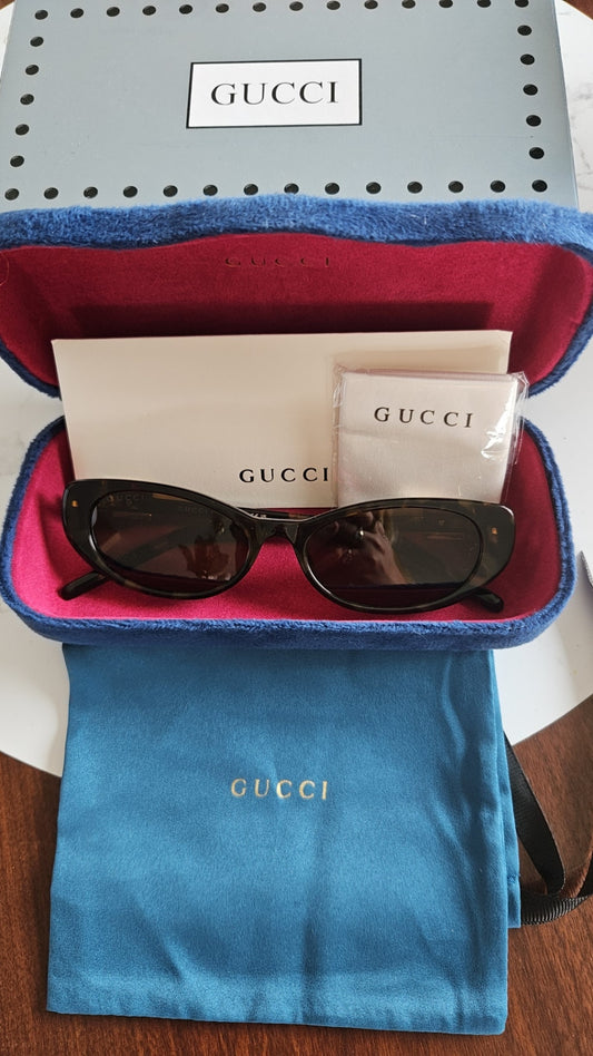 Gucci GG1680S sólgleraugu brún