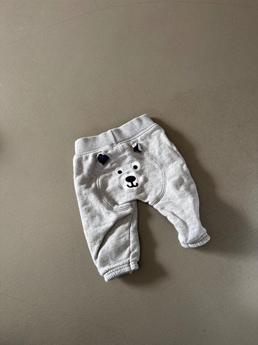 Gráar bangsa joggingbuxur