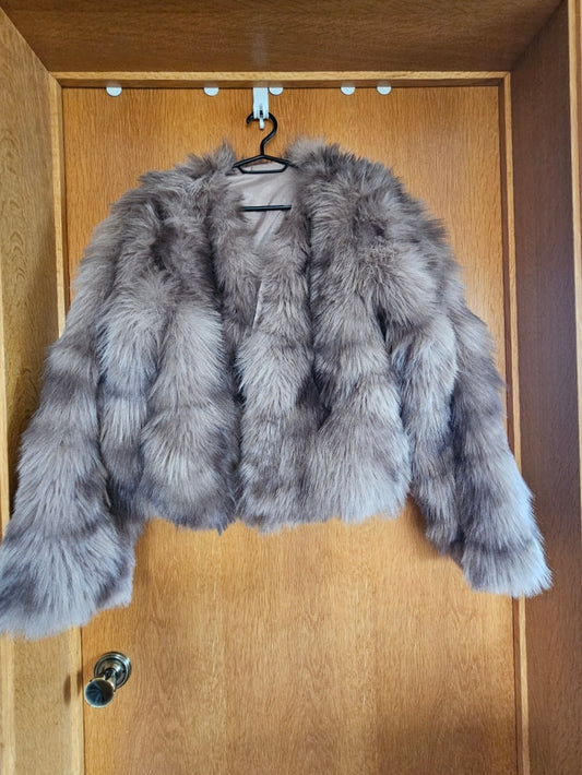 Loðjakki brúnn