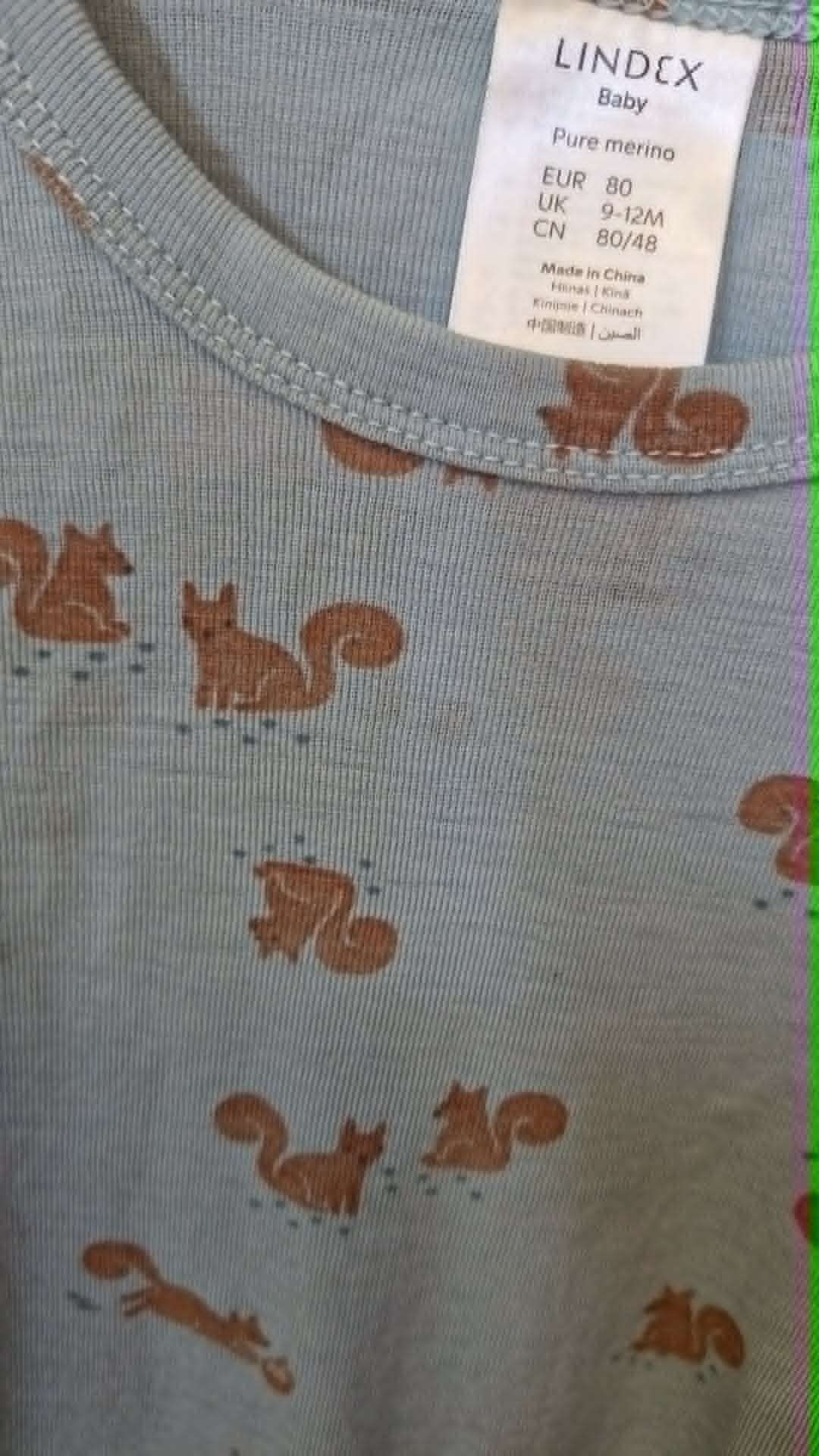 Lindex merino samfella 80 ** skuggablettir og rifa við smellur