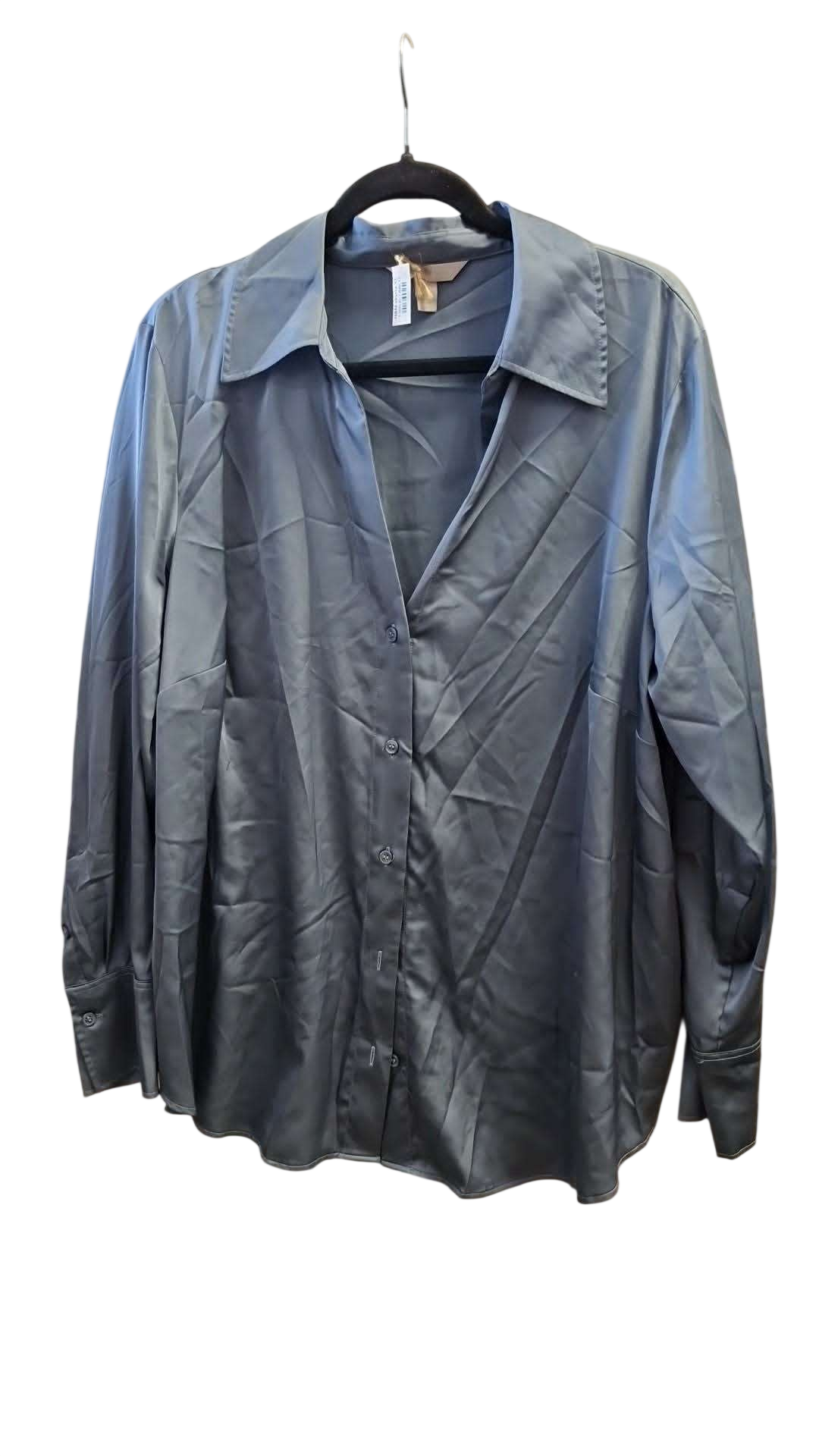 H&M satín skyrta XL