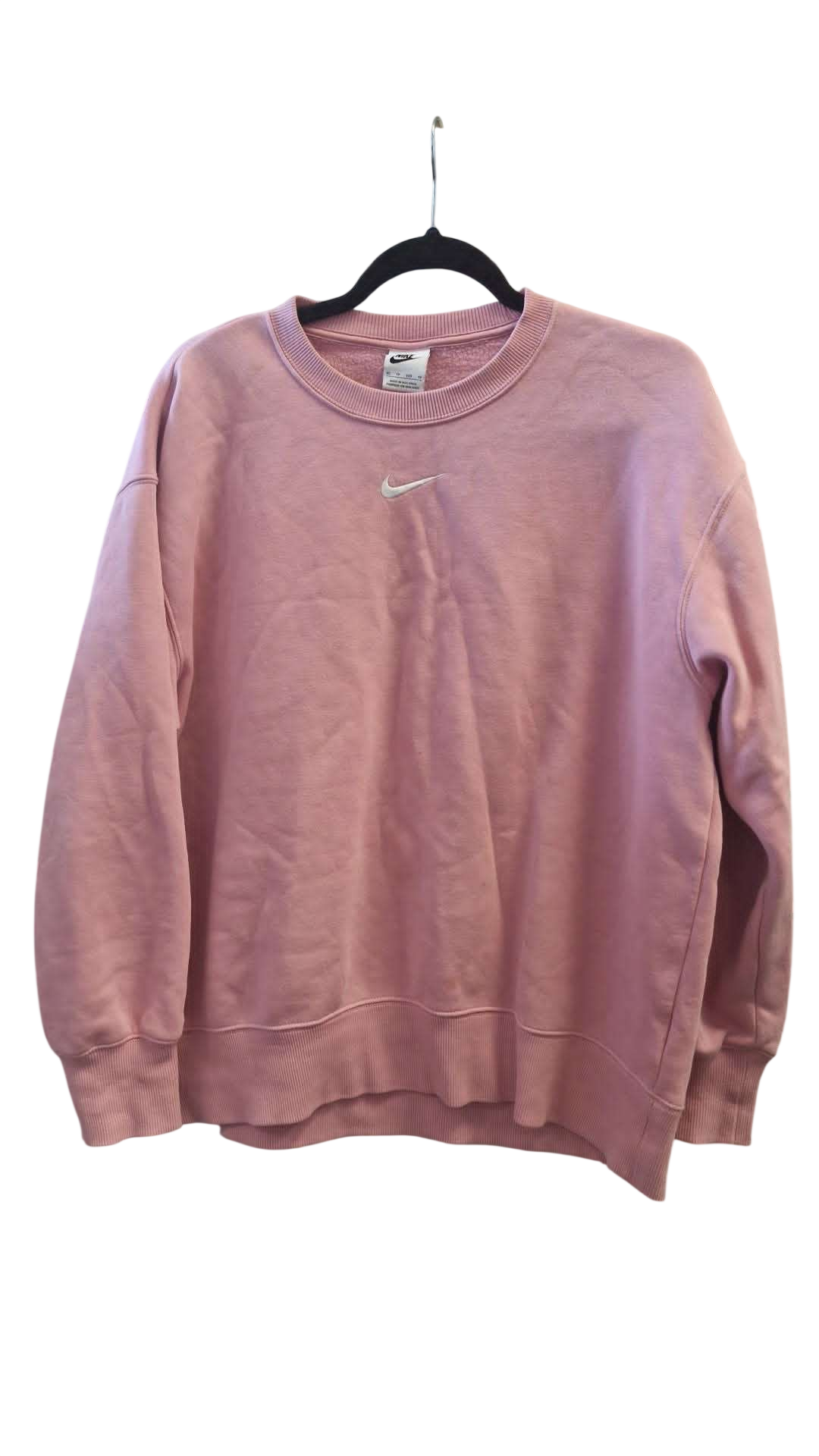 Nike bleik peysa XS oversized