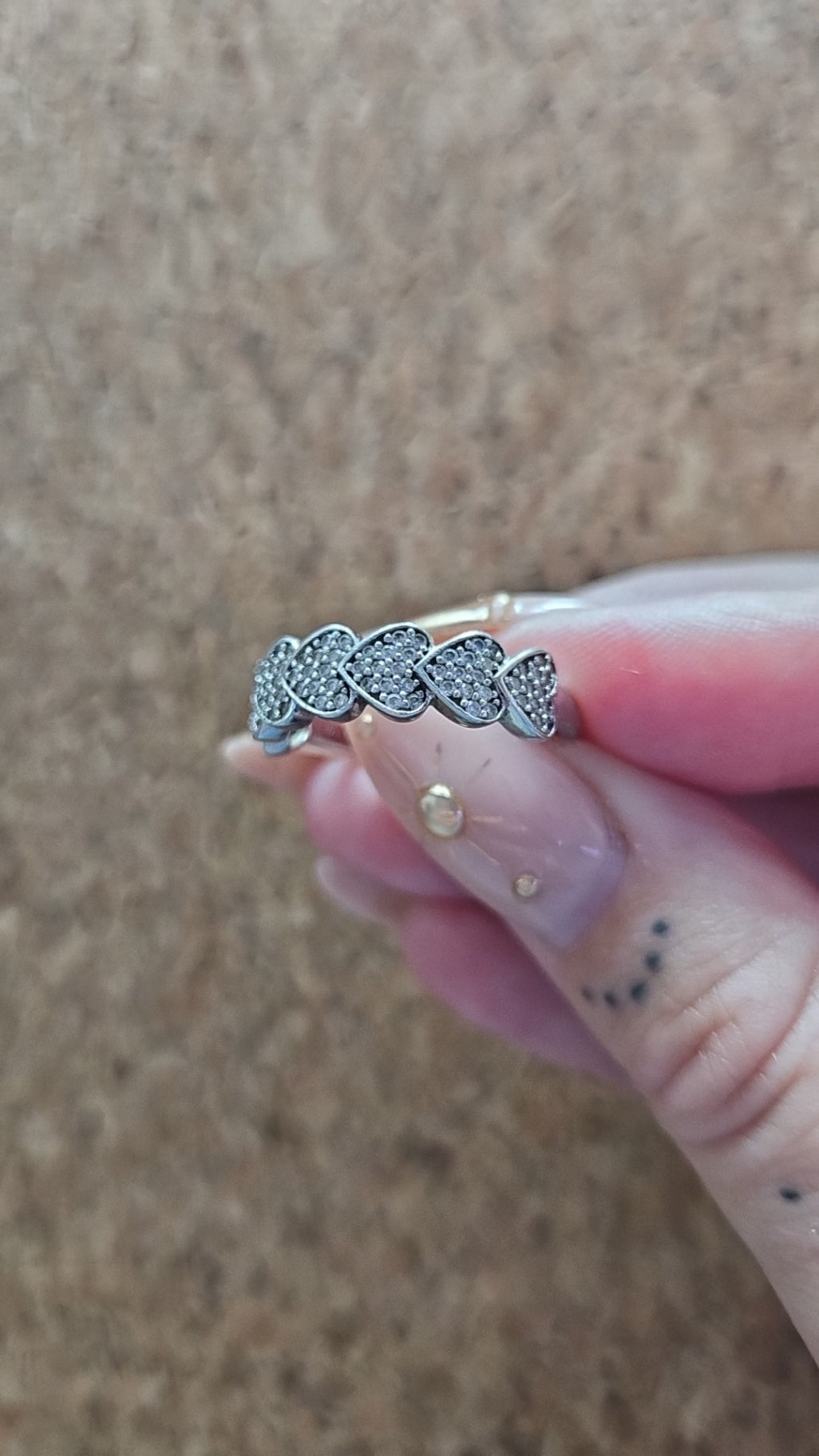 58 925 Sterling silver hringur hjarta
