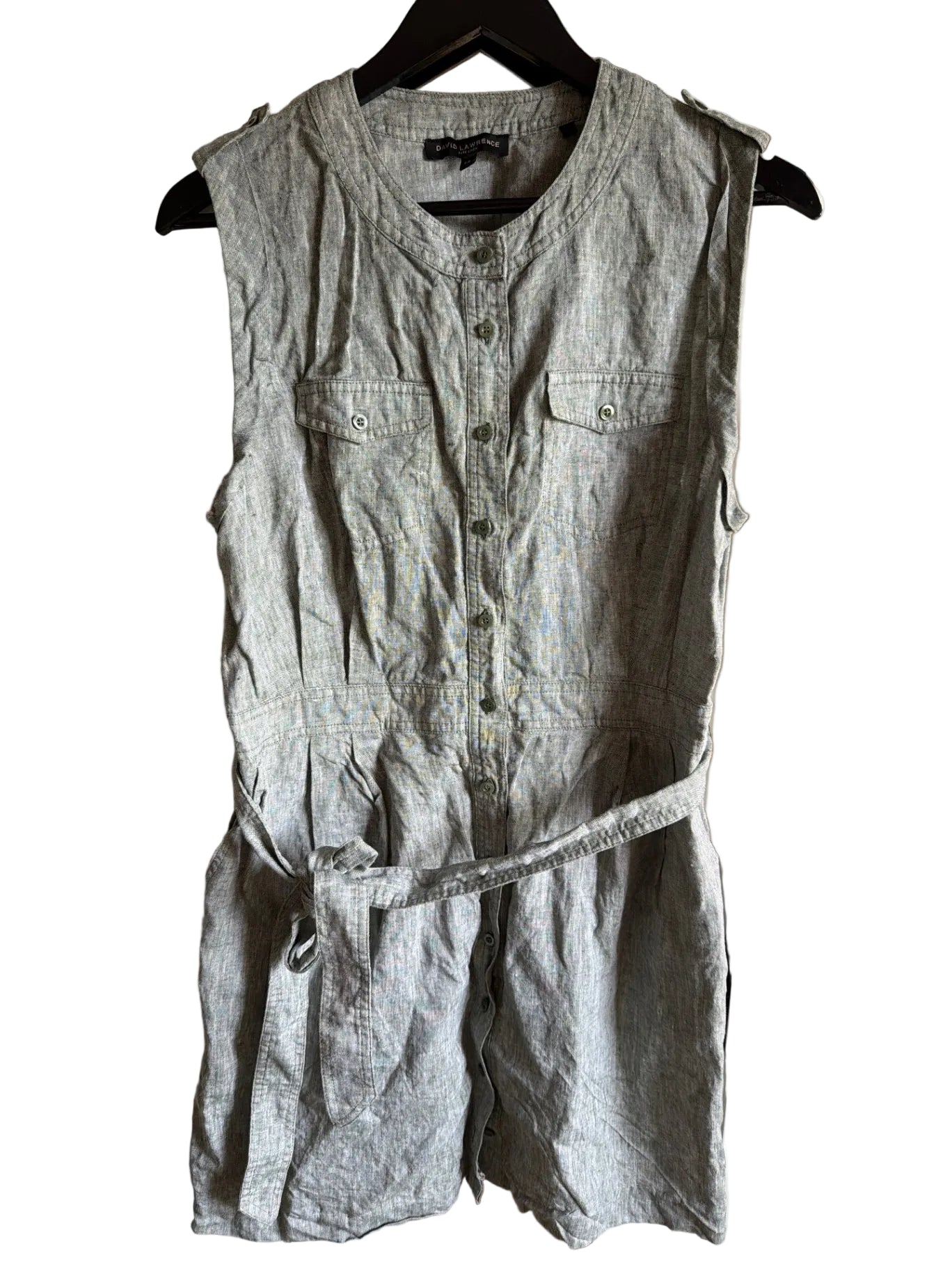 David Lawrence dress green/grey L
