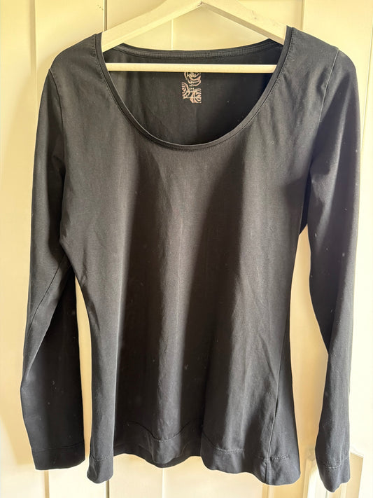 H&M long sleeve shirt black L 