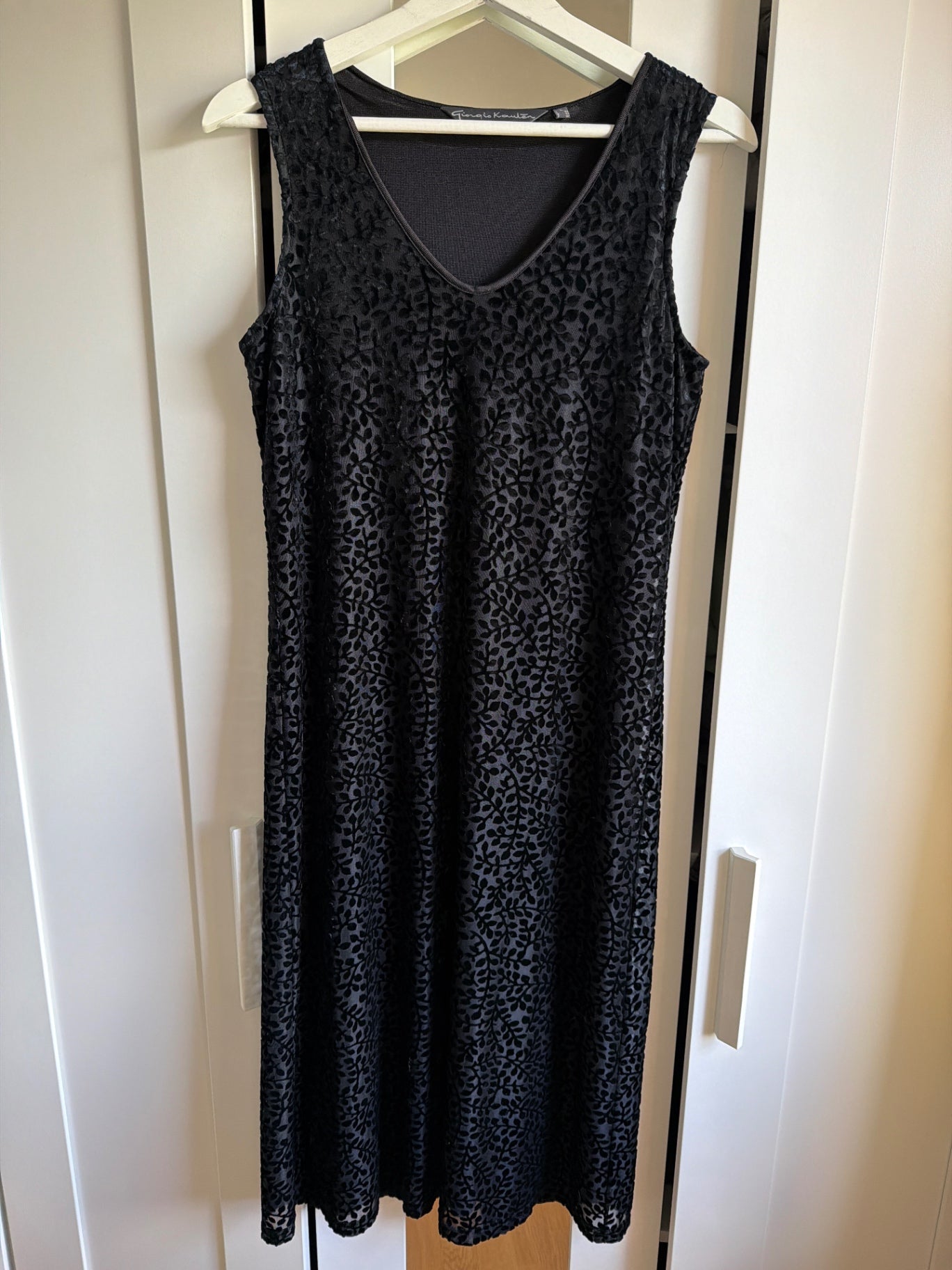 Giorgio Kauten velvet dress black M/L