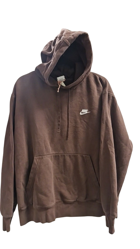 Nike brún hettupeysa L