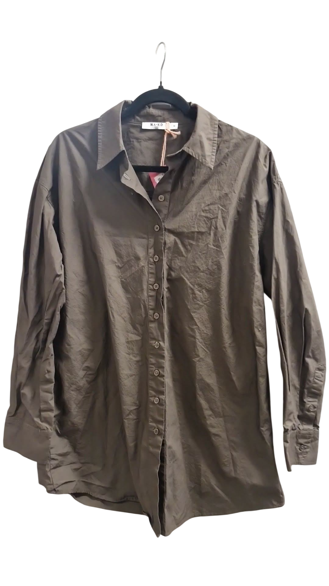 NAKD brún skyrta 36 oversized