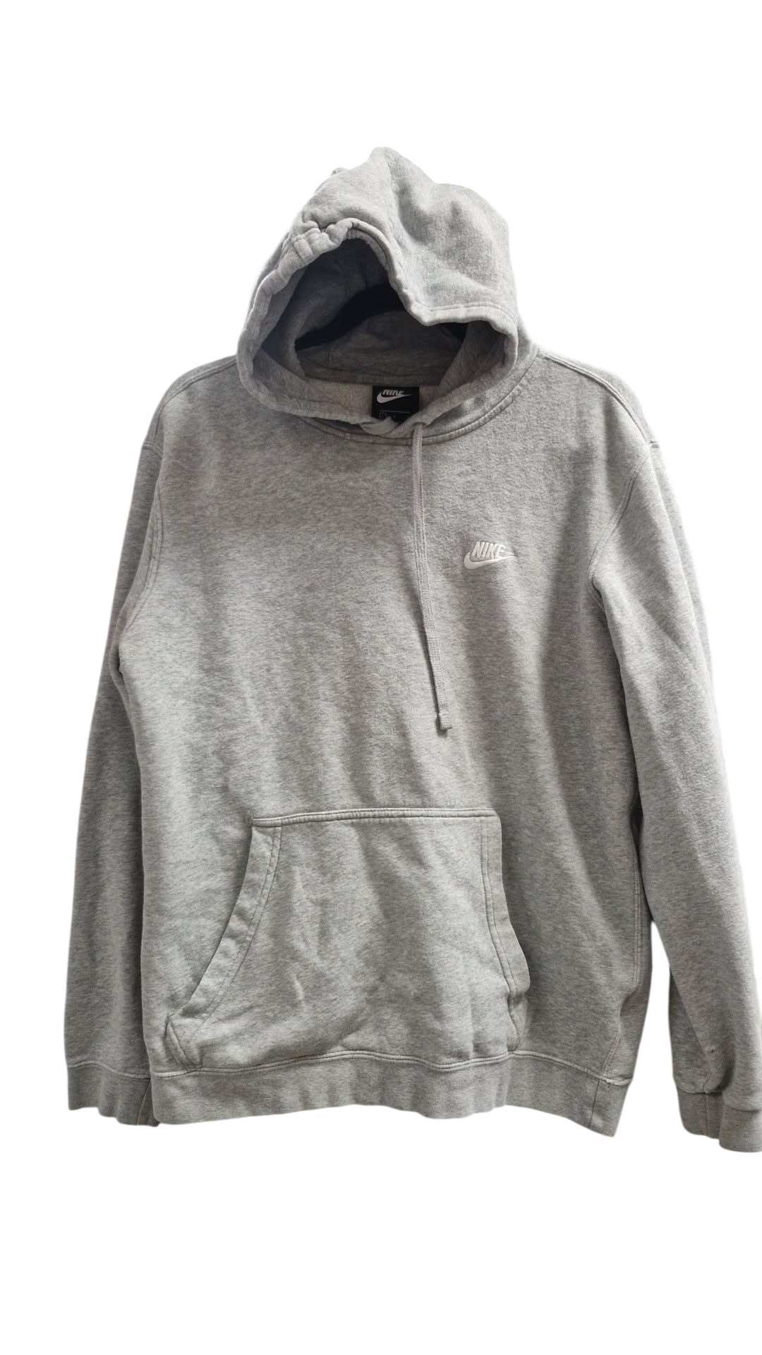 Nike ljósgrá hettupeysa L