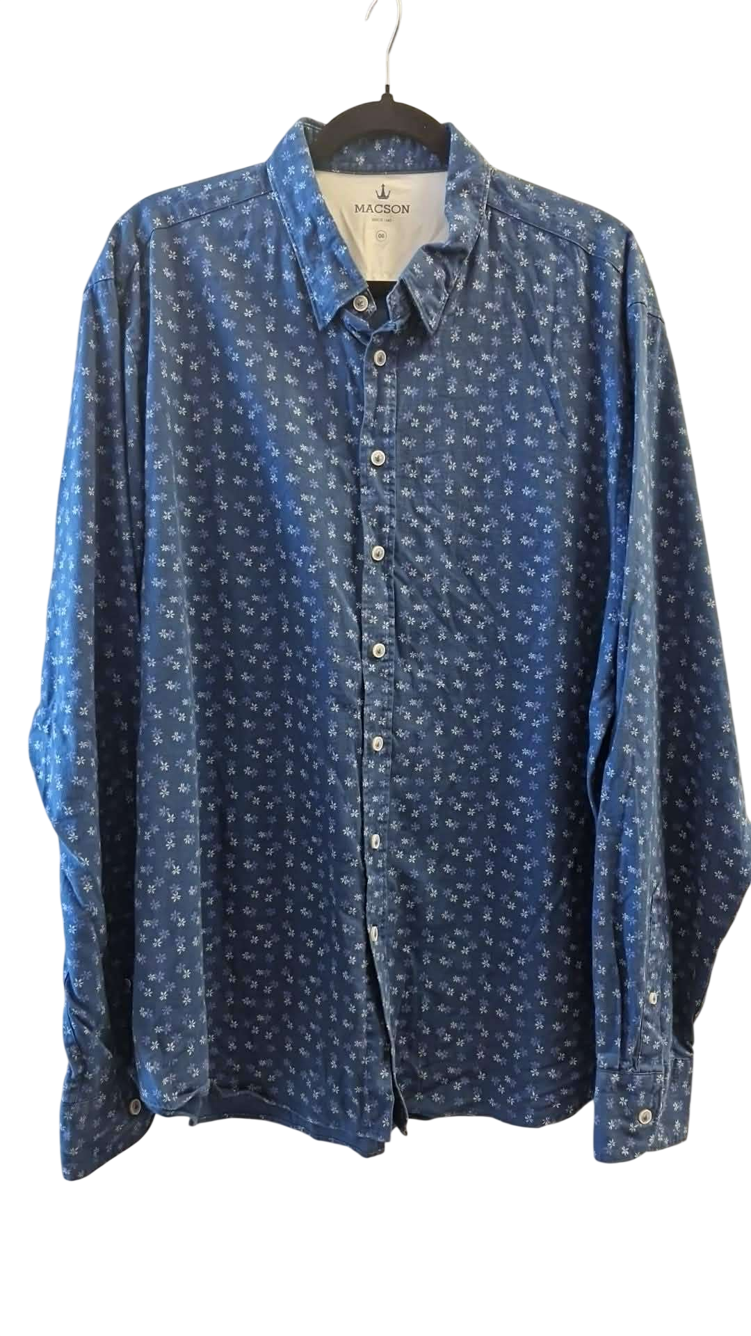 Macson blá skyrta eur06 (ca 3XL)