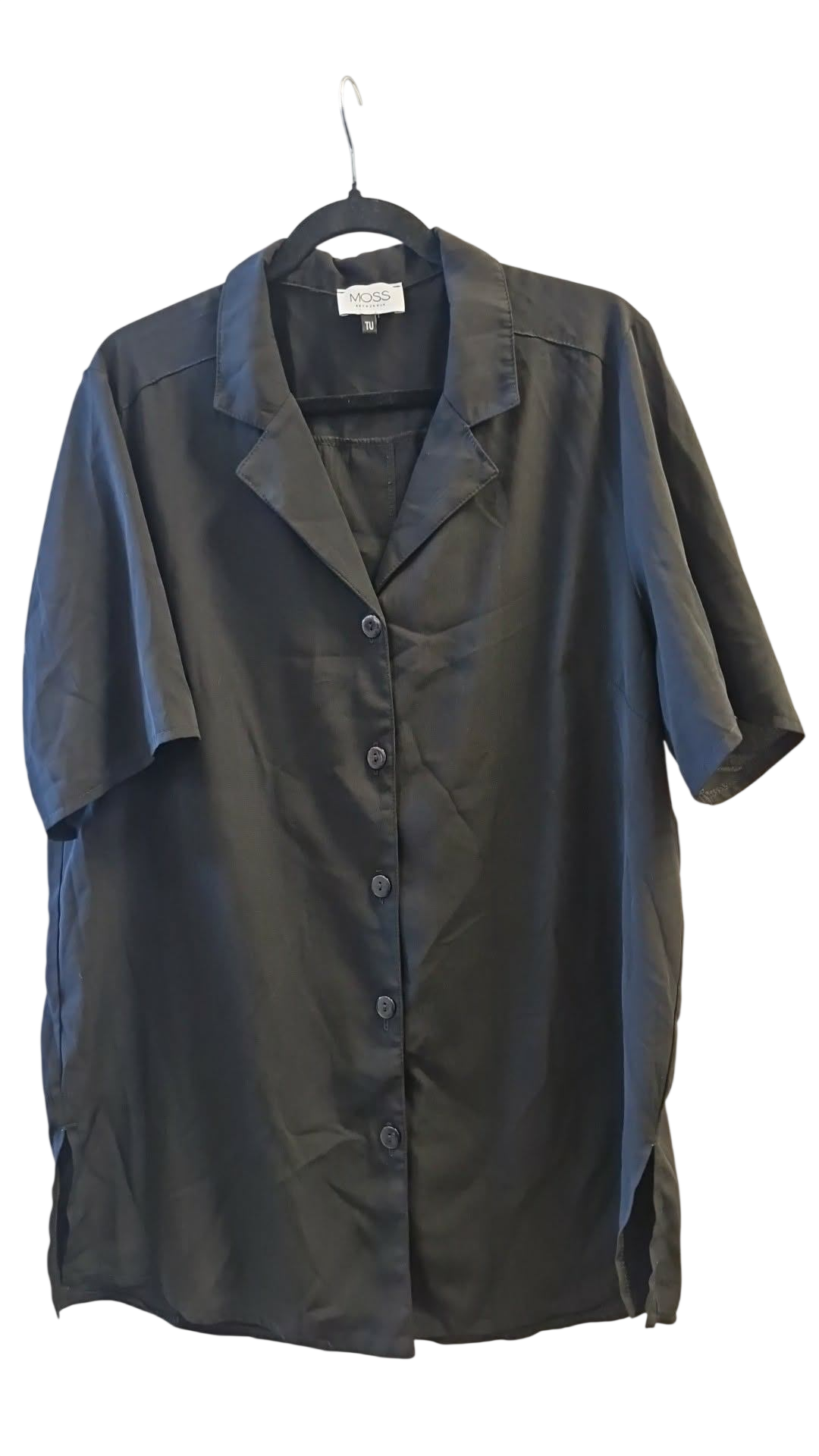 Moss svört skyrta ca L/XL