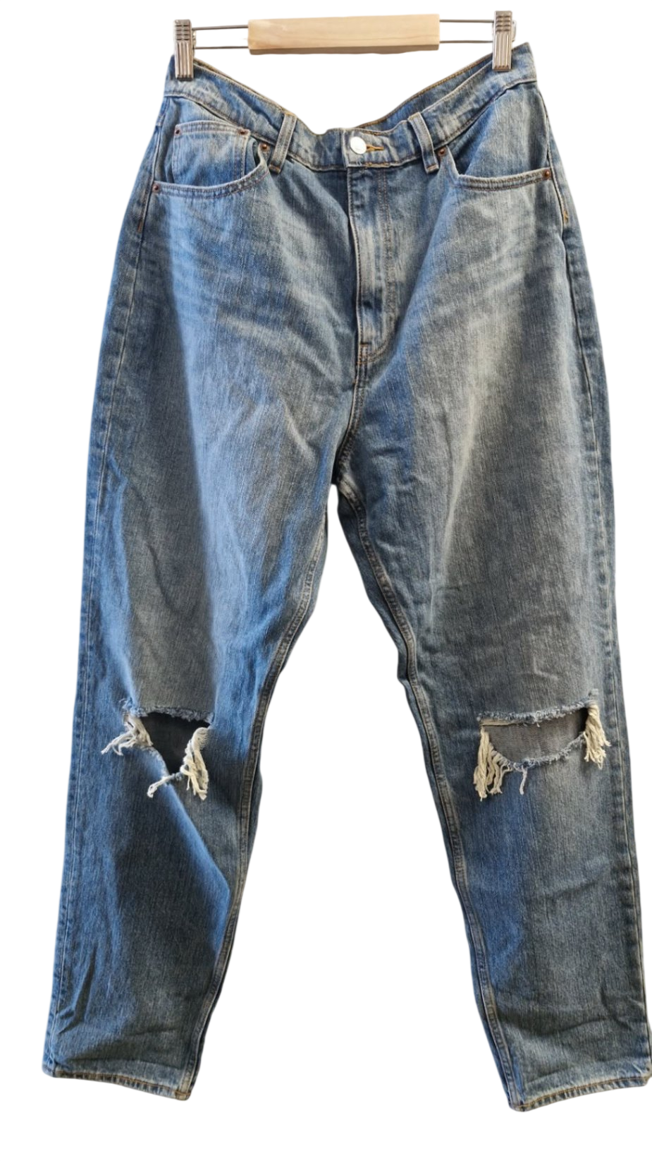 Asos bláar gallabuxur 32/34