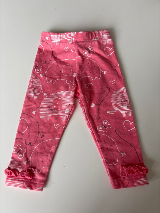 F&F bleikar buxur 3-6m