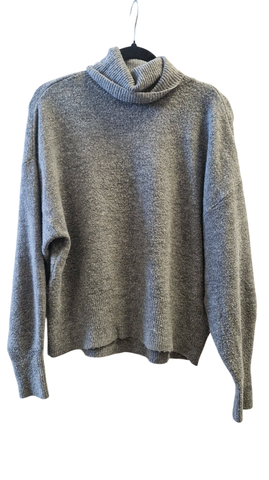 H&M grá kragapeysa S