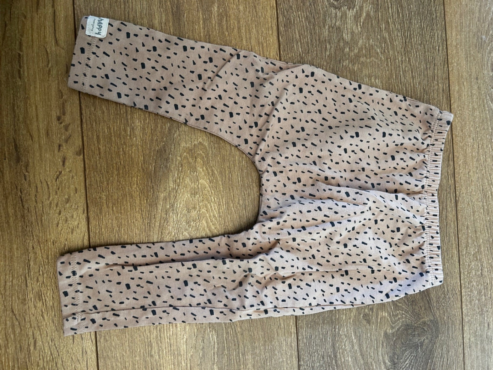 Leggings brúnar/flekkóttar st.9-12m