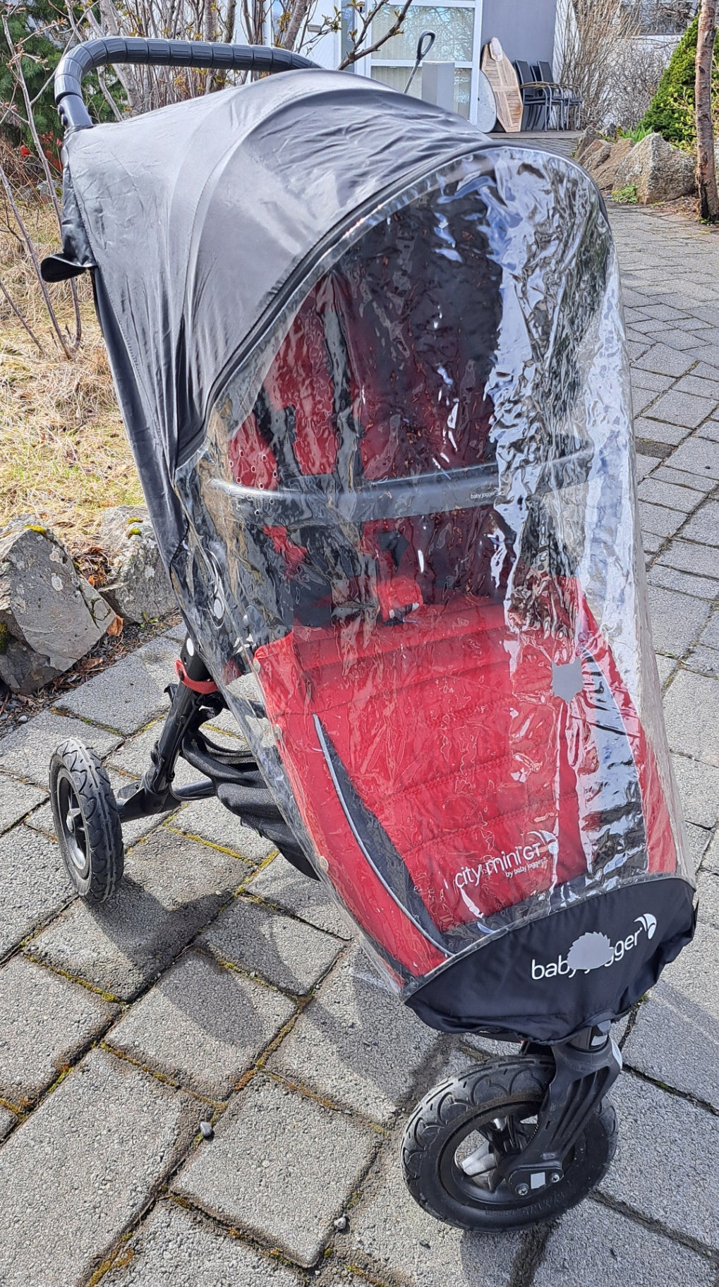 Babyjogger kerra + regnplast