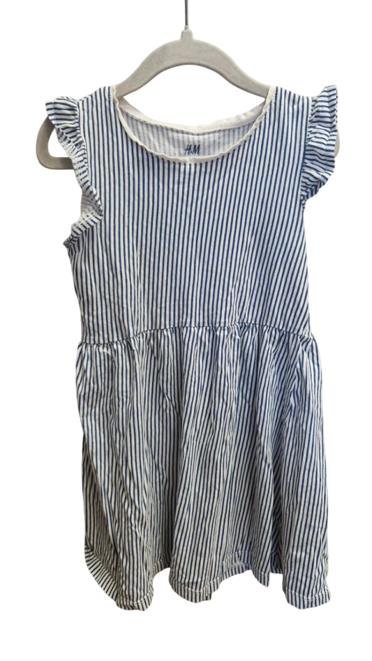 H&M röndóttur kjóll 110/116