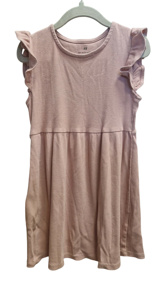 H&M bleikur kjóll 110/116