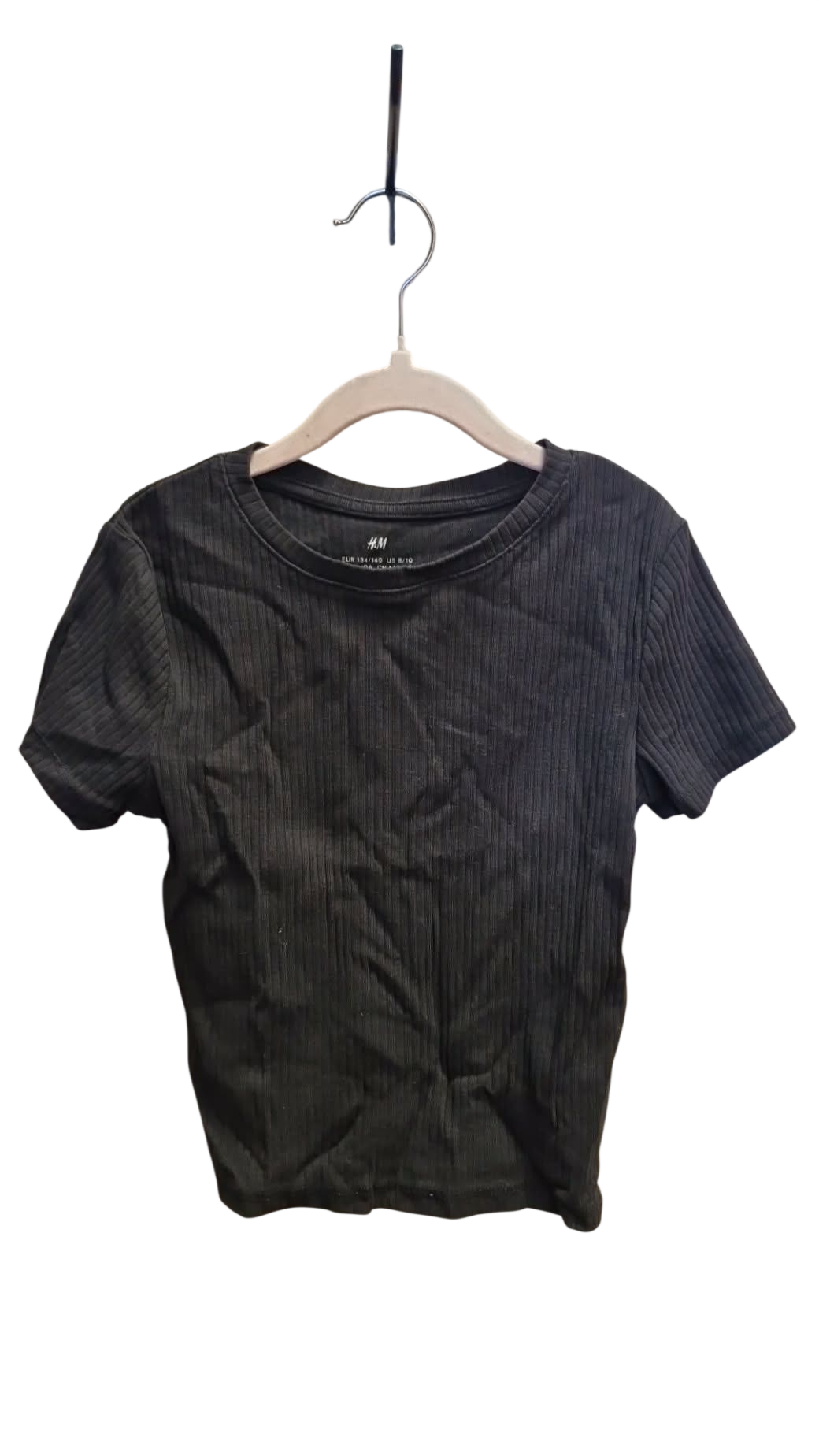 H&M svartur stuttermabolur 134-140