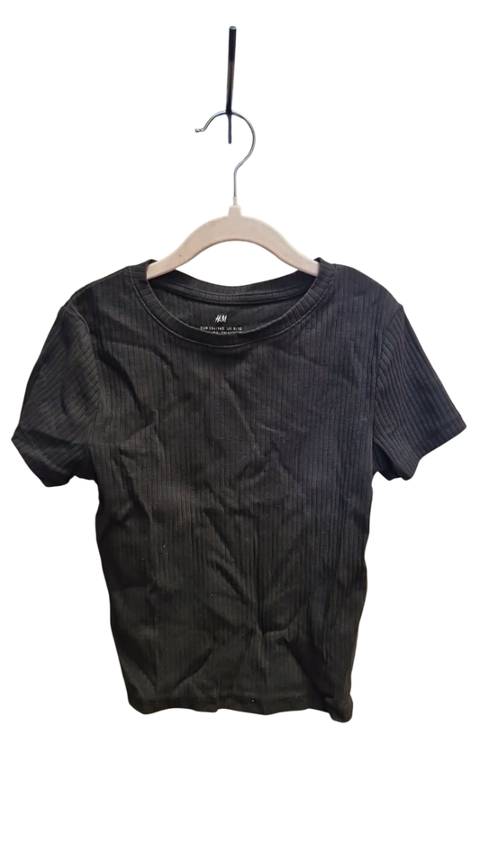H&M svartur stuttermabolur 134-140