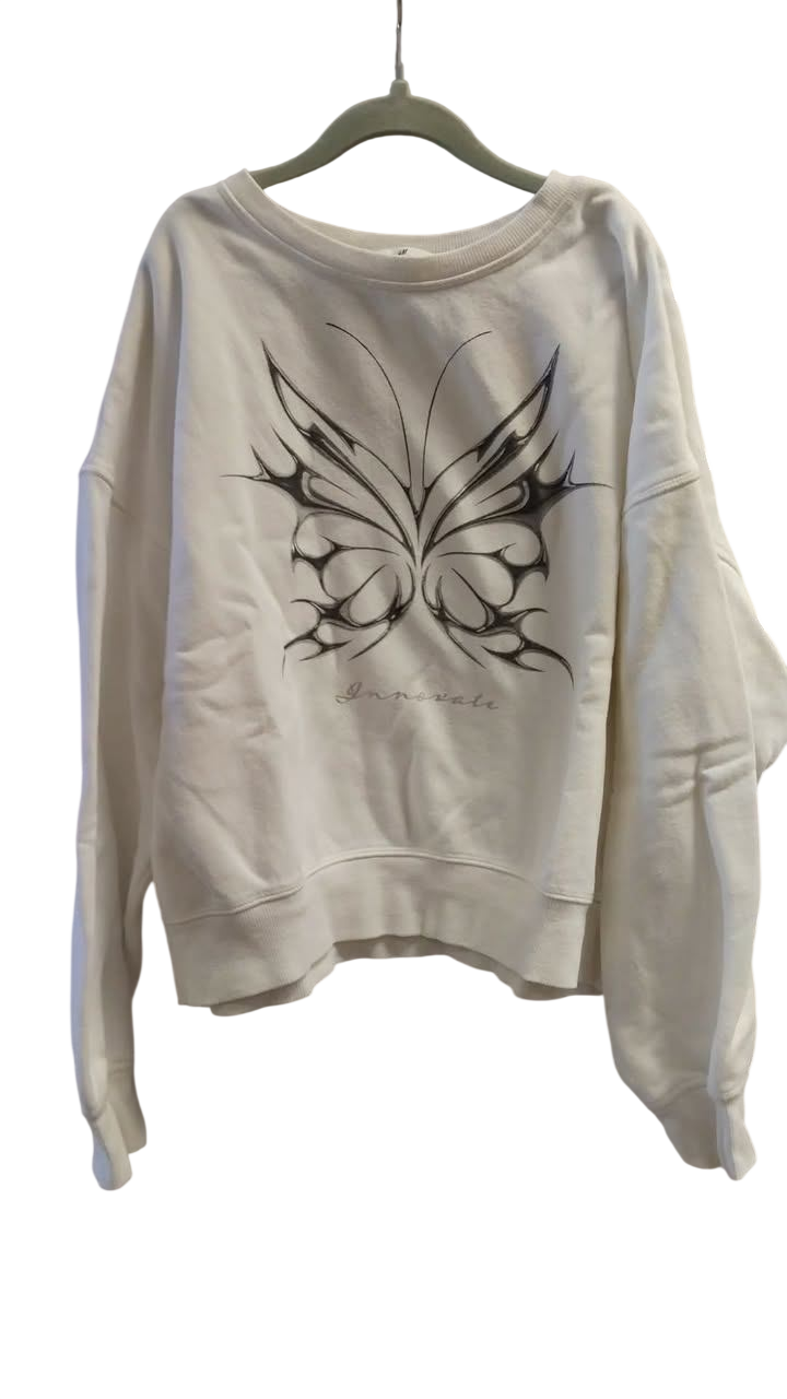 H&M peysa hvít 146/152