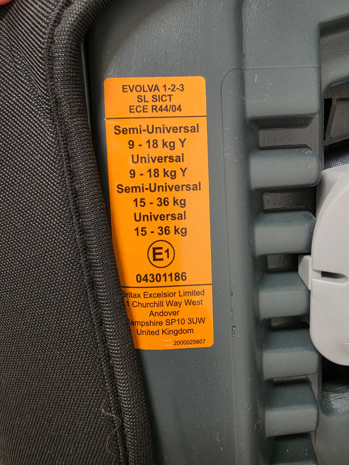 Britax römer, isofix (9 - 36 kg), tjónlaus, keyptur nýr 2023