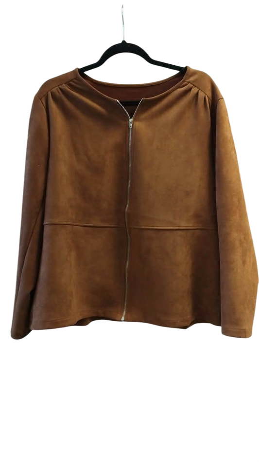 Rauðbrúnn jakki 2XL