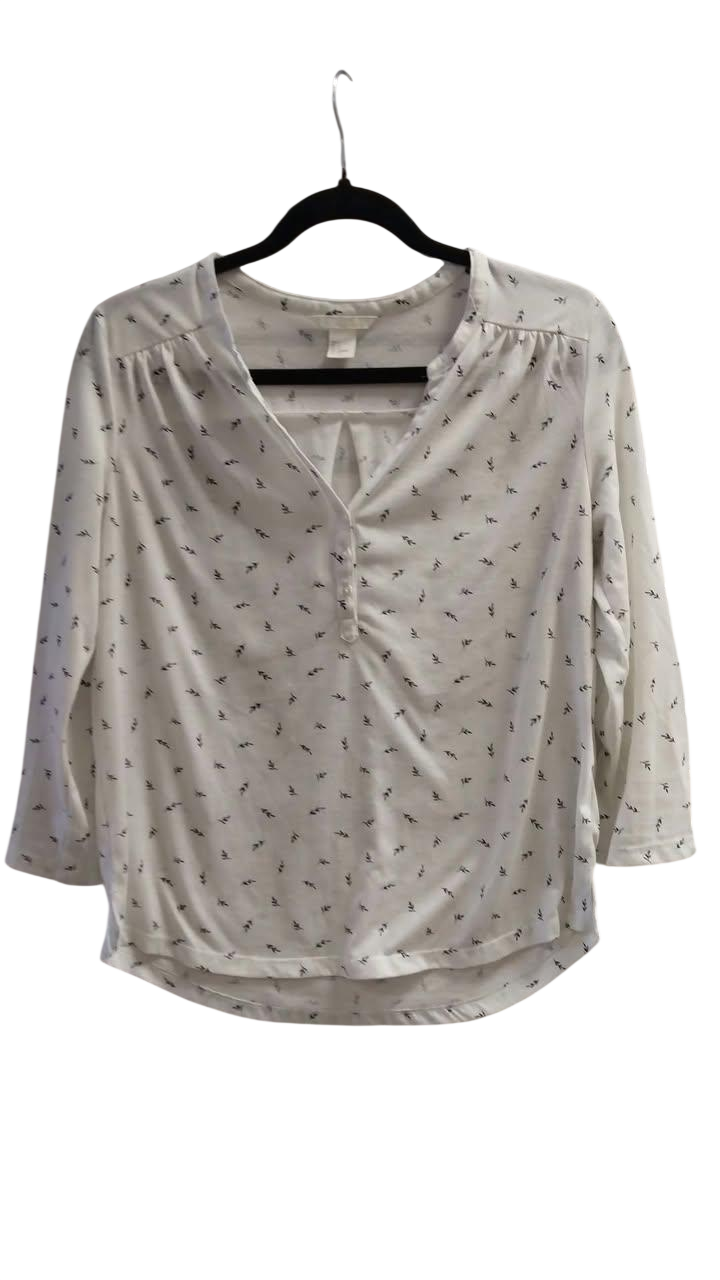 H&M skyrta,hálfhneeptS