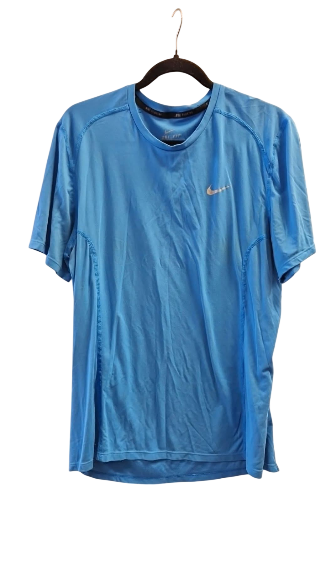 Nike drifit blár bolur L