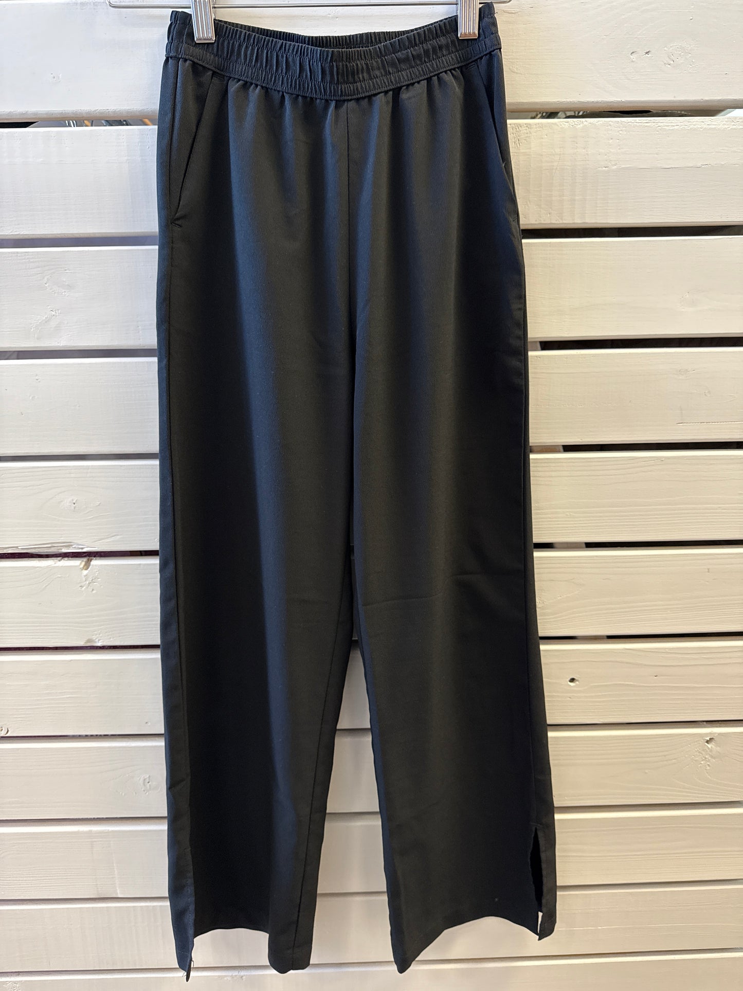 Svartar H&M buxur, St. 146, 10-11 ára