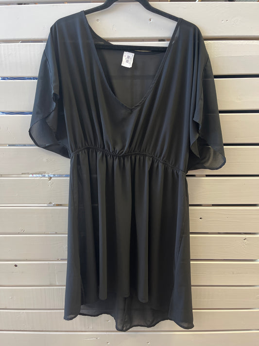 Merona svart og létt coverup XL