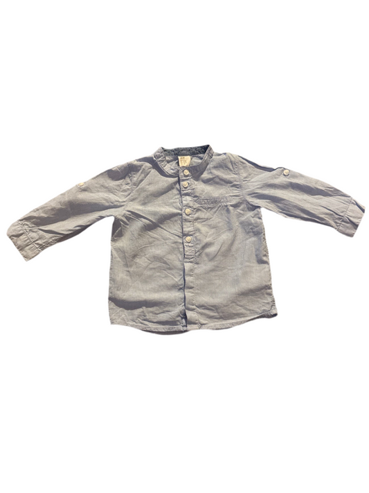 H&M bláröndótt skyrta st 74