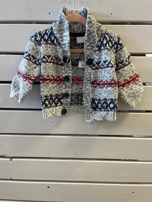 F&F peysa m. hnöppum 6-9 m