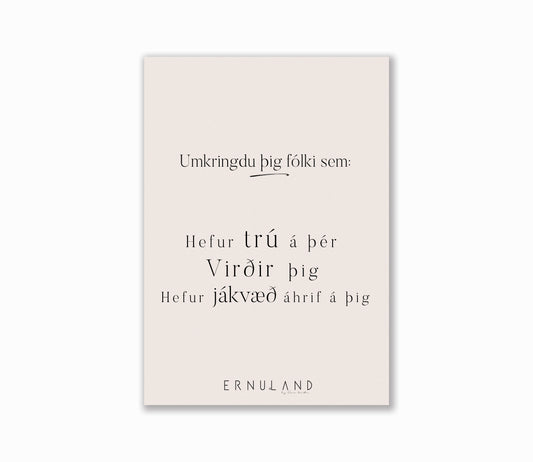 ERNULAND - Umkringdu þig fólki